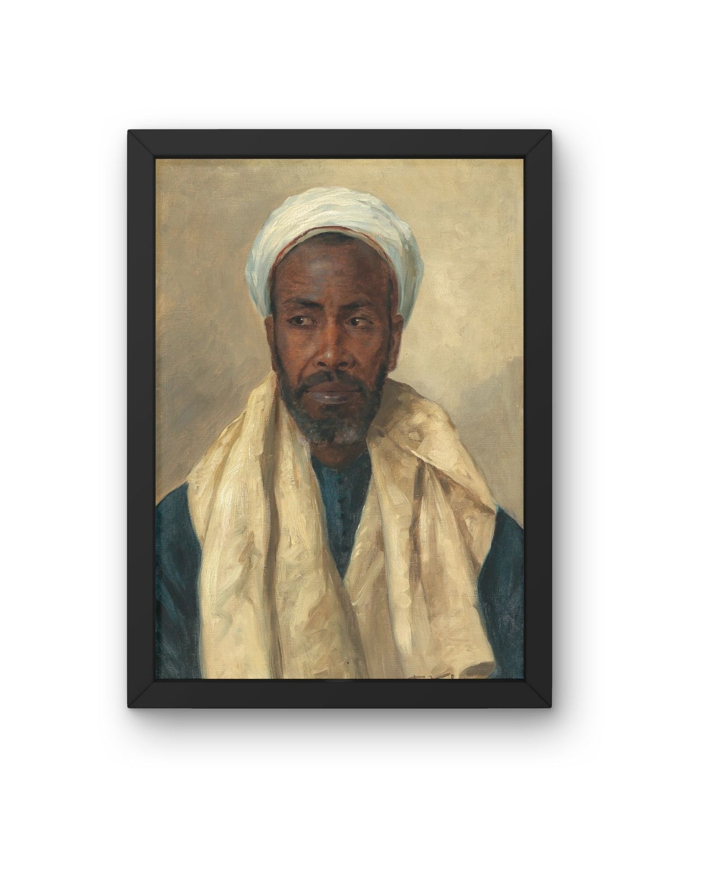 Black Man in Turban – Historic Portrait Painting
