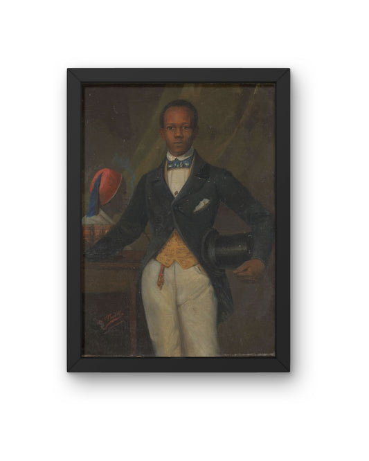 Vintage Black Gentleman – Top Hat Portrait