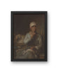 Mother and Child Black Portrait – Historic Painting