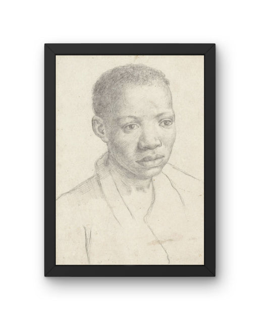 Portrait of a Black Boy – Classical Fine Art Print