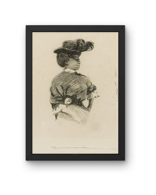 Well-Dressed Woman – Classical Portrait Art Print