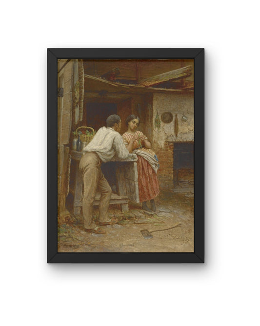 Southern Courtship Painting – Historic Black Art