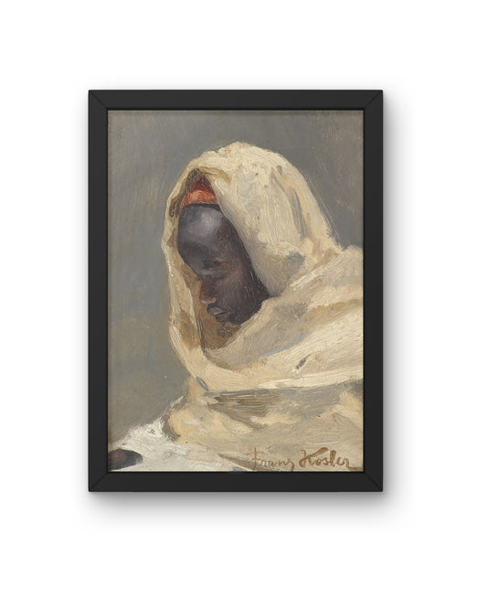 Museum Black Portrait – Ivory Wrap Study