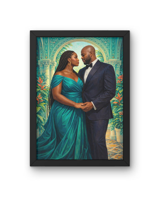 Ocean Bloom Union Black Couple