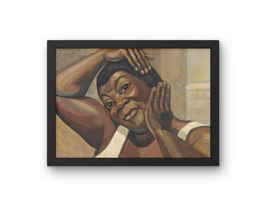 Fixing Her Hair (Ruby Elzy) – Expressive Black Portrait