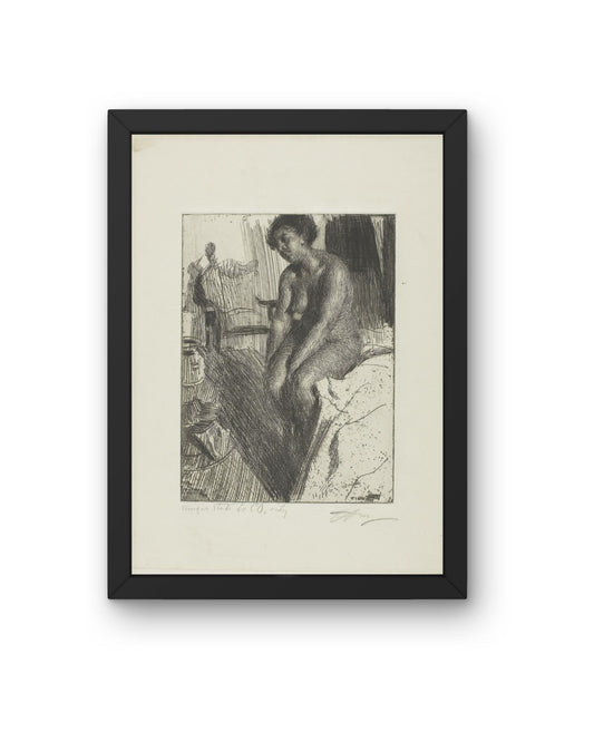 Introspective Black Portrait – Seated Figure